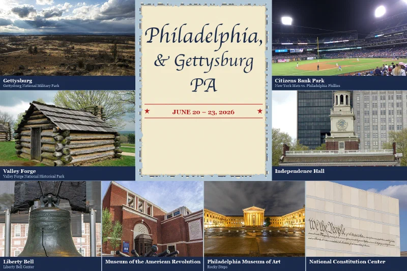 Gettysburg & Philadelphia, PA cover photo